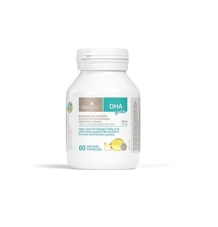 Bio Island - 嬰幼兒海藻油DHA 60粒 (平行進口)