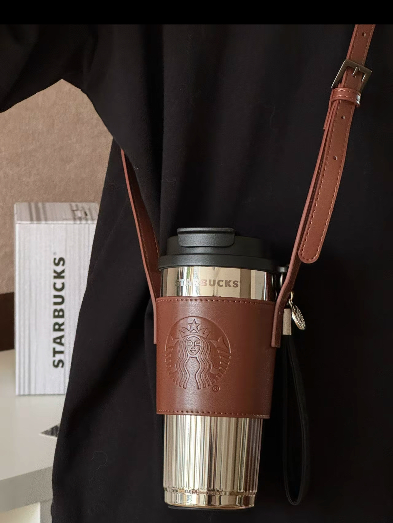 代購-Starbucks星巴克 保溫杯 雙飲口不鏽鋼 杯  酷銀色