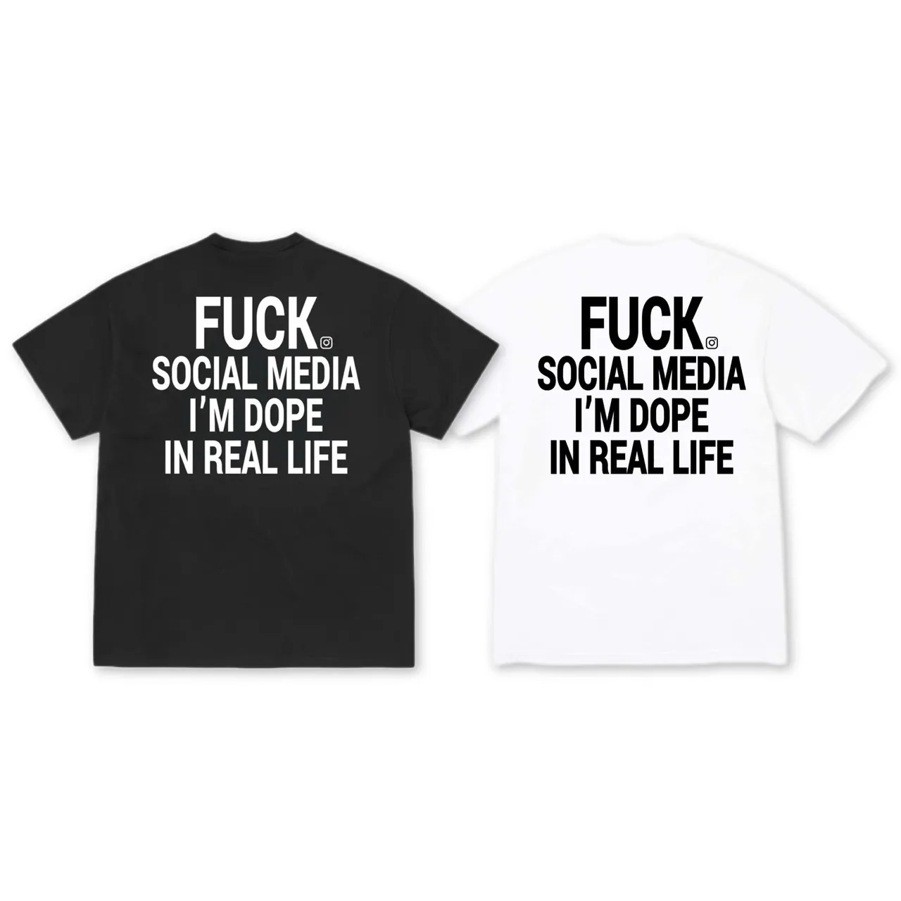 Bootlegway｜" SOCIAL " Tee (Black/White)