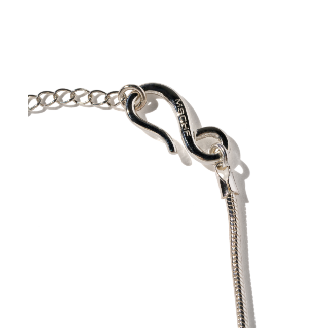 Mischief  MSCHF  許光漢、秀智愛牌 /  RHOMBUS SNAKE CHOKER_SILVER 菱形蛇形頸鍊_銀色  / AUG25