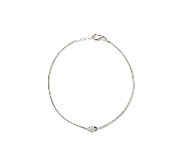 Mischief  MSCHF  許光漢、秀智愛牌 /  RHOMBUS SNAKE CHOKER_SILVER 菱形蛇形頸鍊_銀色  / AUG25