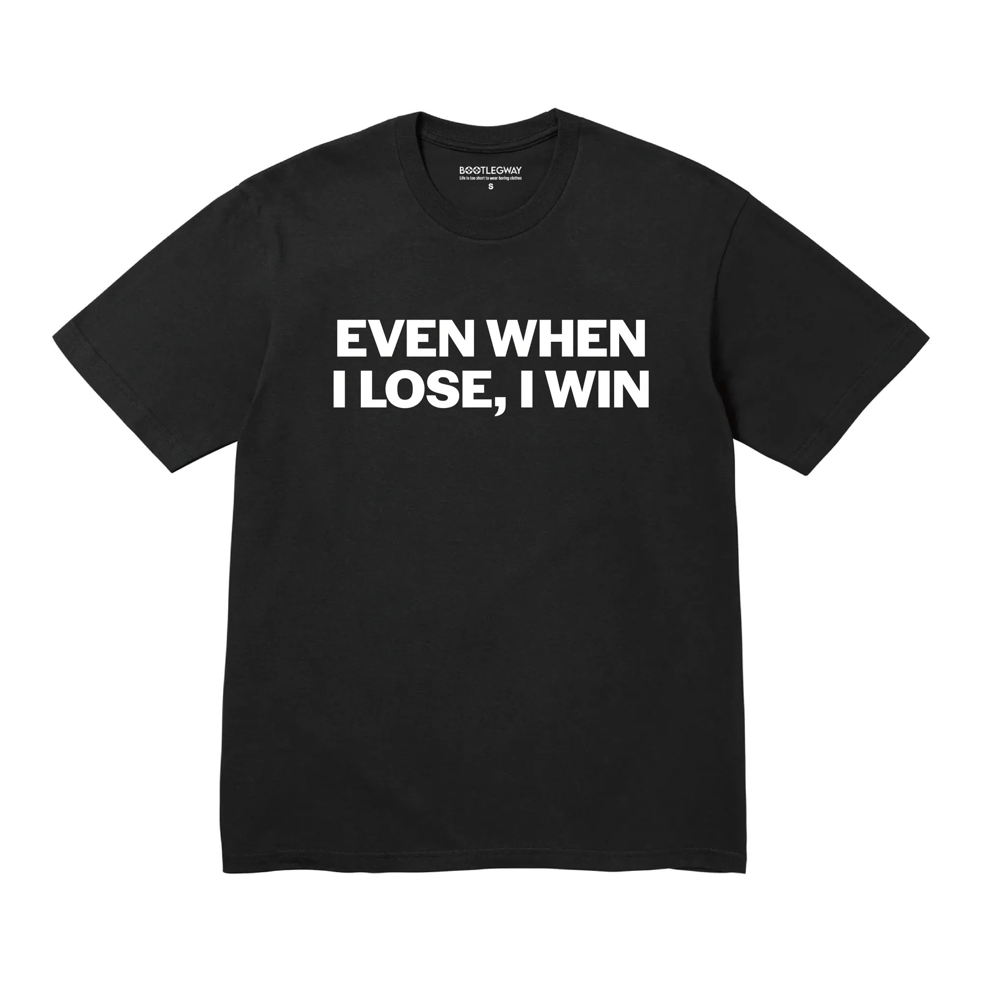 Bootlegway｜ " WIN " Tee (Black/White)