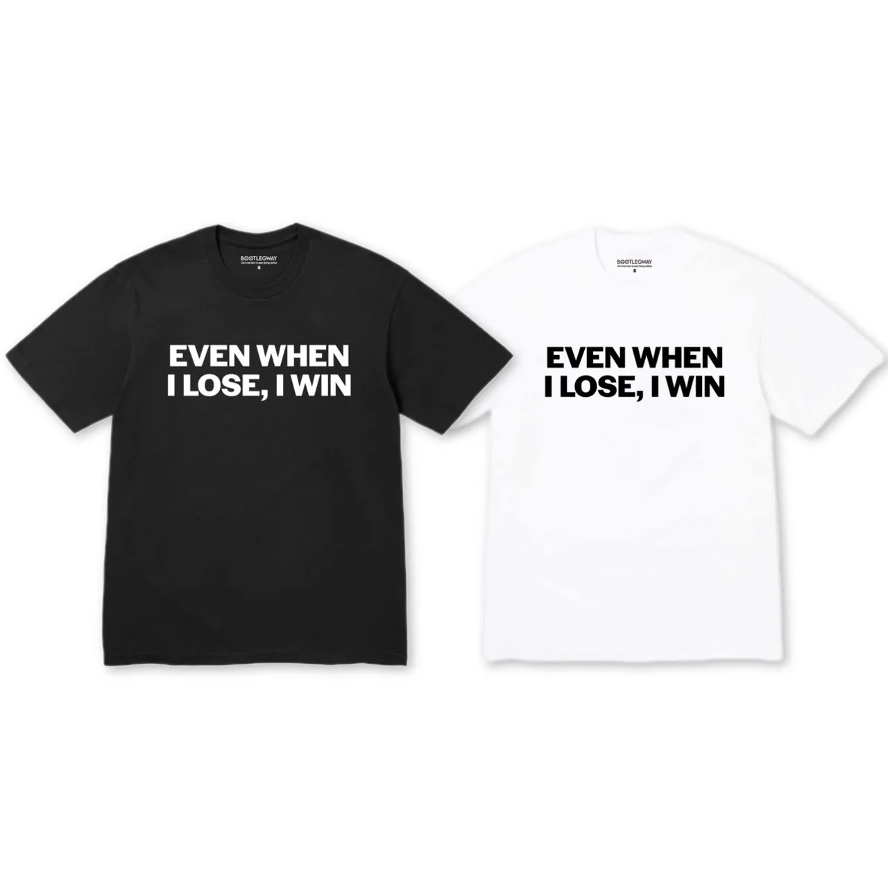 Bootlegway｜ " WIN " Tee (Black/White)