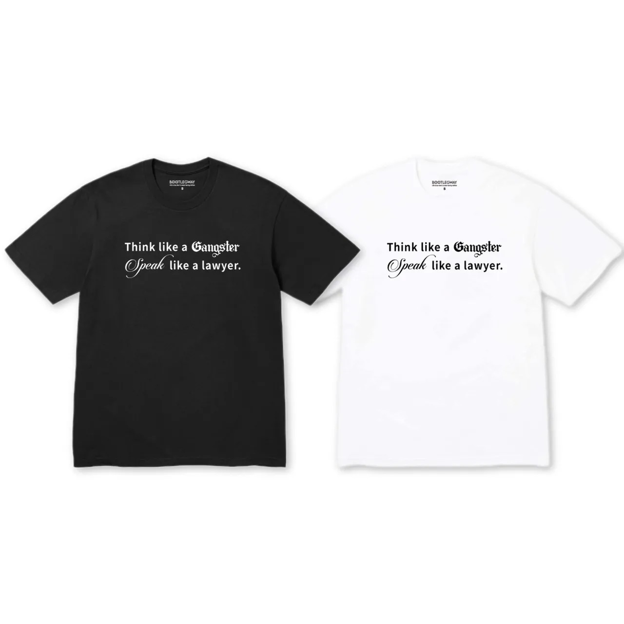 Bootlegway｜ " LAWYER " Tee (Black/White)