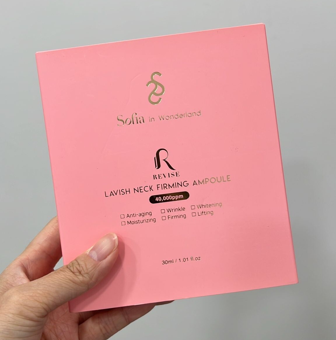 關鍵字W34 - Sofia in Wonderland Lavish Neck Firming Ampoule 30ml 優惠價$188