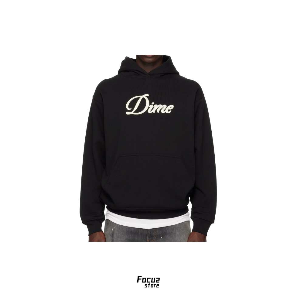 【Focus Store】預購 Dime Cursive Hoodie "Black" 黑色 Logo帽T