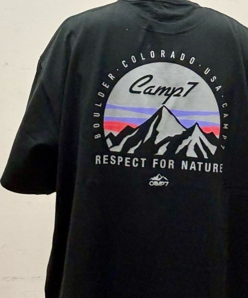 日本 Camp 7 Mountain Logo Graphic T-Shirt