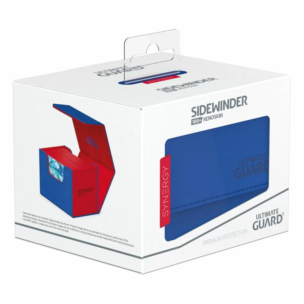 Ultimate Guard Sidewinder 100+ Synergy Deck Box (Blue/Red)