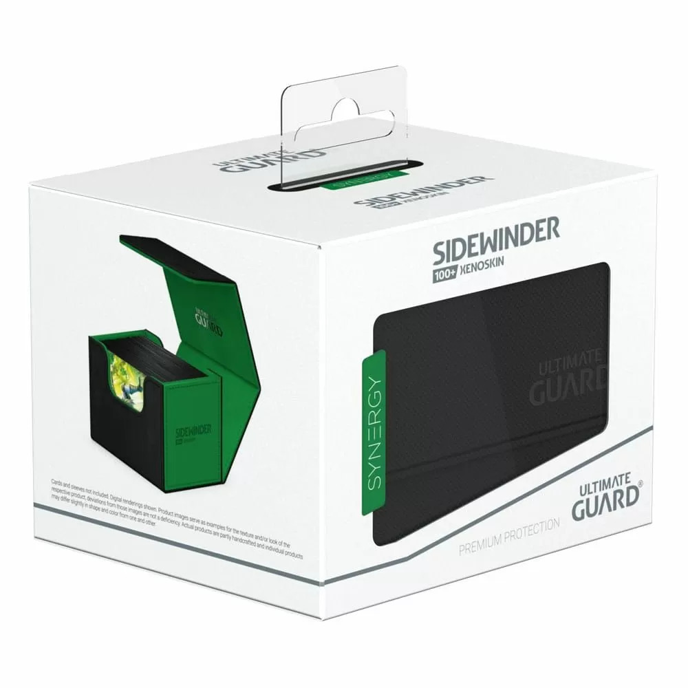 Ultimate Guard Sidewinder 100+ Synergy Deck Box (Black/Green)