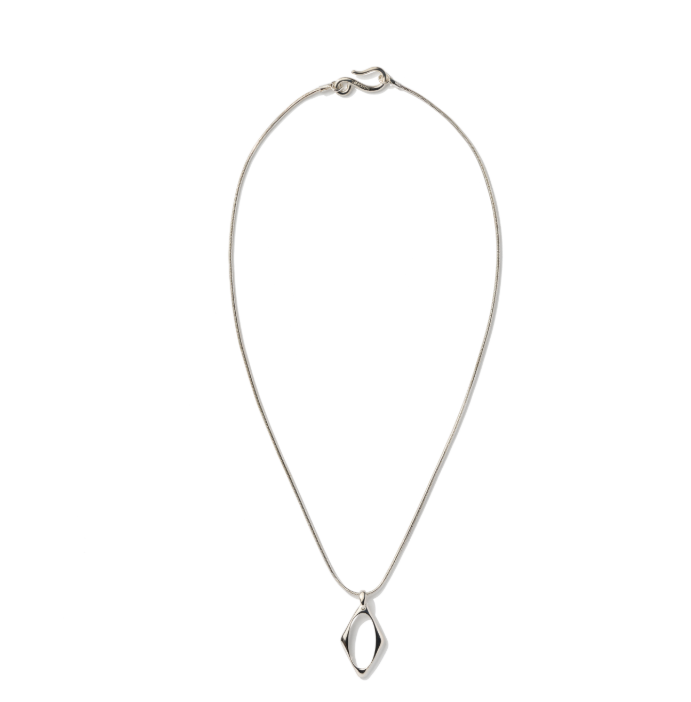 Mischief  MSCHF  許光漢、秀智愛牌 /  RHOMBUS SNAKE NECKLACE_SILVER菱形蛇行項鍊 銀色 / AUG25