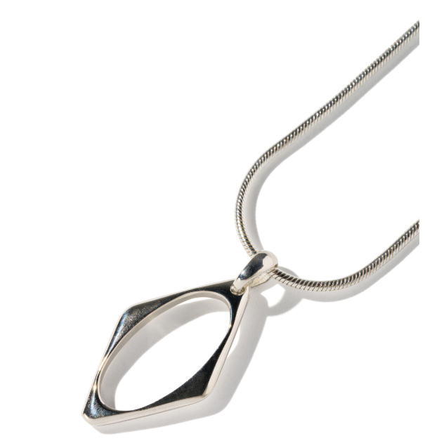 Mischief  MSCHF  許光漢、秀智愛牌 /  RHOMBUS SNAKE NECKLACE_SILVER菱形蛇行項鍊 銀色 / AUG25