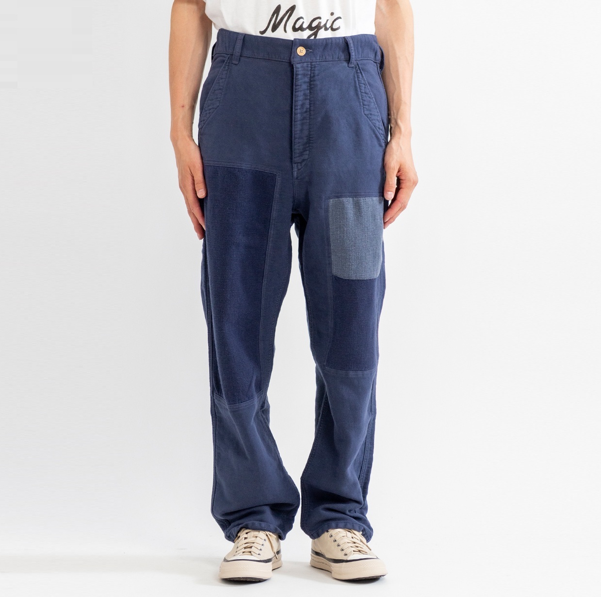 LAST PCS: VISVIM 2025 A/W PASTORAL PANTS MOLESKIN DMGD - BLUE SIZE 2 PRE ORDER ITEM (預訂中)