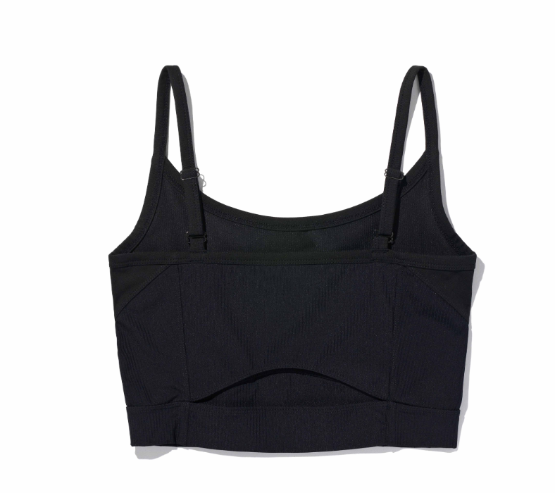 Mischief  MSCHF  許光漢、秀智愛牌 /  RHOMBUS CUT OUT BRA TOP_NAVY 菱形鏤空胸罩上衣_黑色 / AUG25