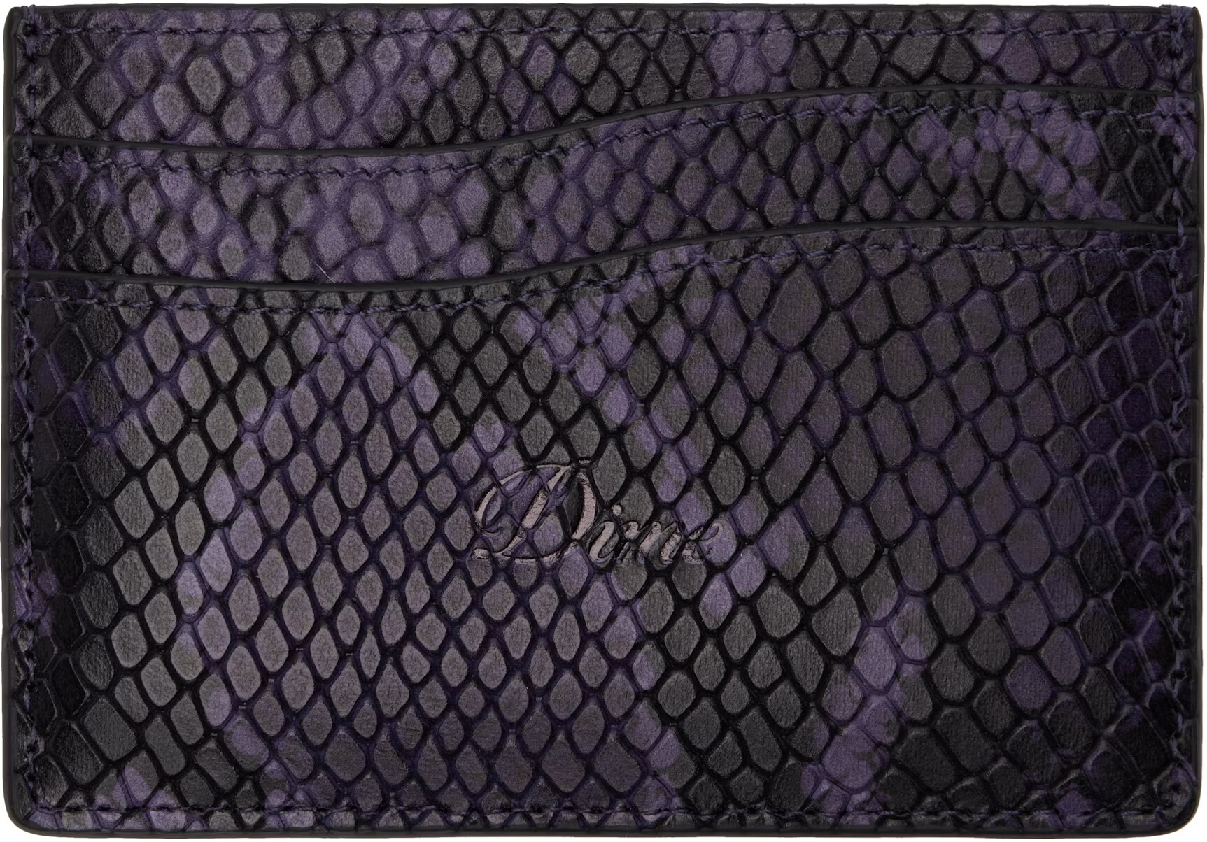 【Focus Store】預購 Dime Embossed Leather Card Holder "Purple" 紫色 壓紋皮革卡包