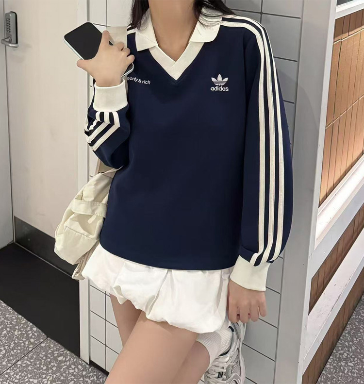 adidas x Sporty & Rich 長袖Polo衫