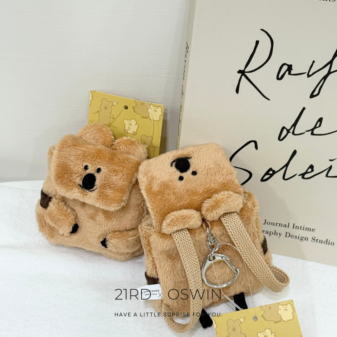 韓國 DINOTAENG QUOKKA 背包造型 耳機包吊飾