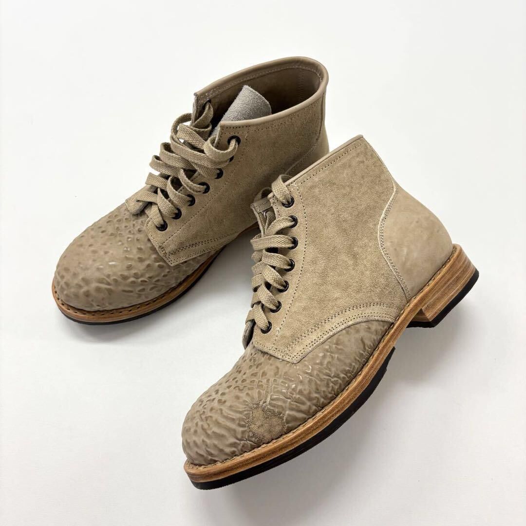 VISVIM BRIGADIER BOOTS-FOLK - SAND SIZE 8.5 PRE ORDER ITEM (預訂中)