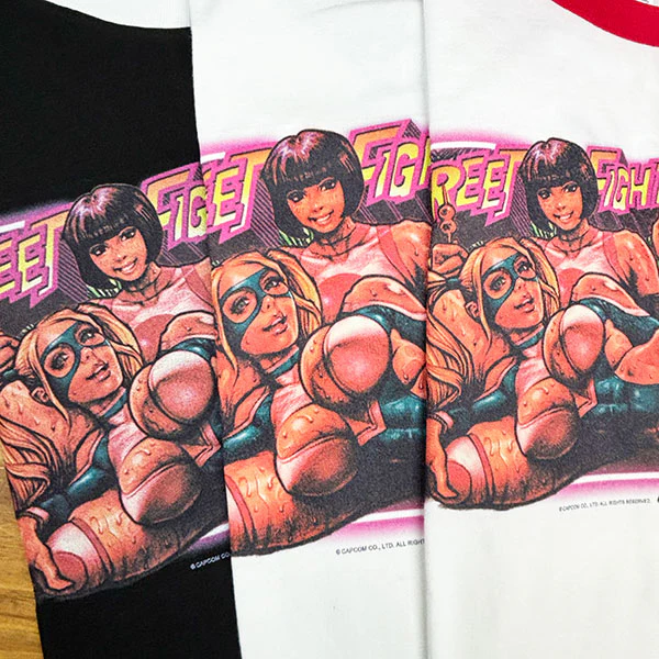 EROSTIKA STREET FIGHTER "RAINBOW MIKA" 3/4sleeve T-SHIRT