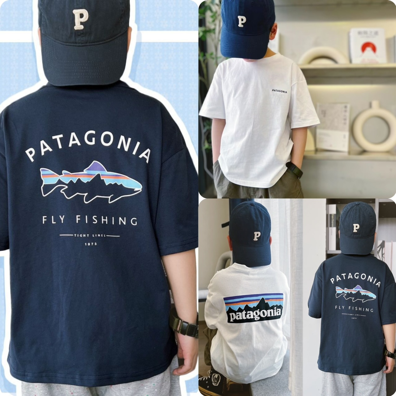 Pat*agonia兒童背印大Logo短袖衫-2502062