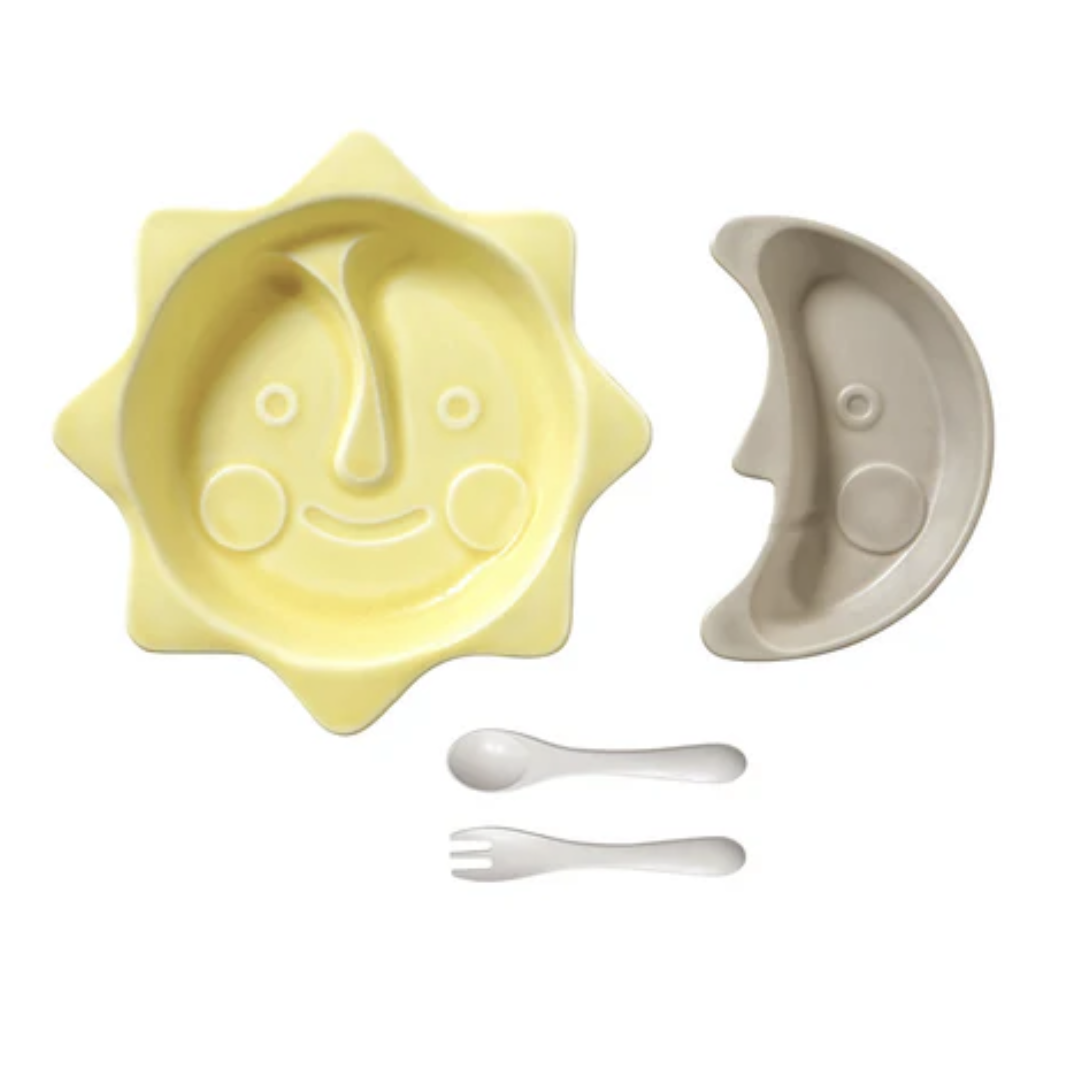 日本製 10mois tupera tupera 強化磁器嬰兒餐具套裝 *不含餐墊