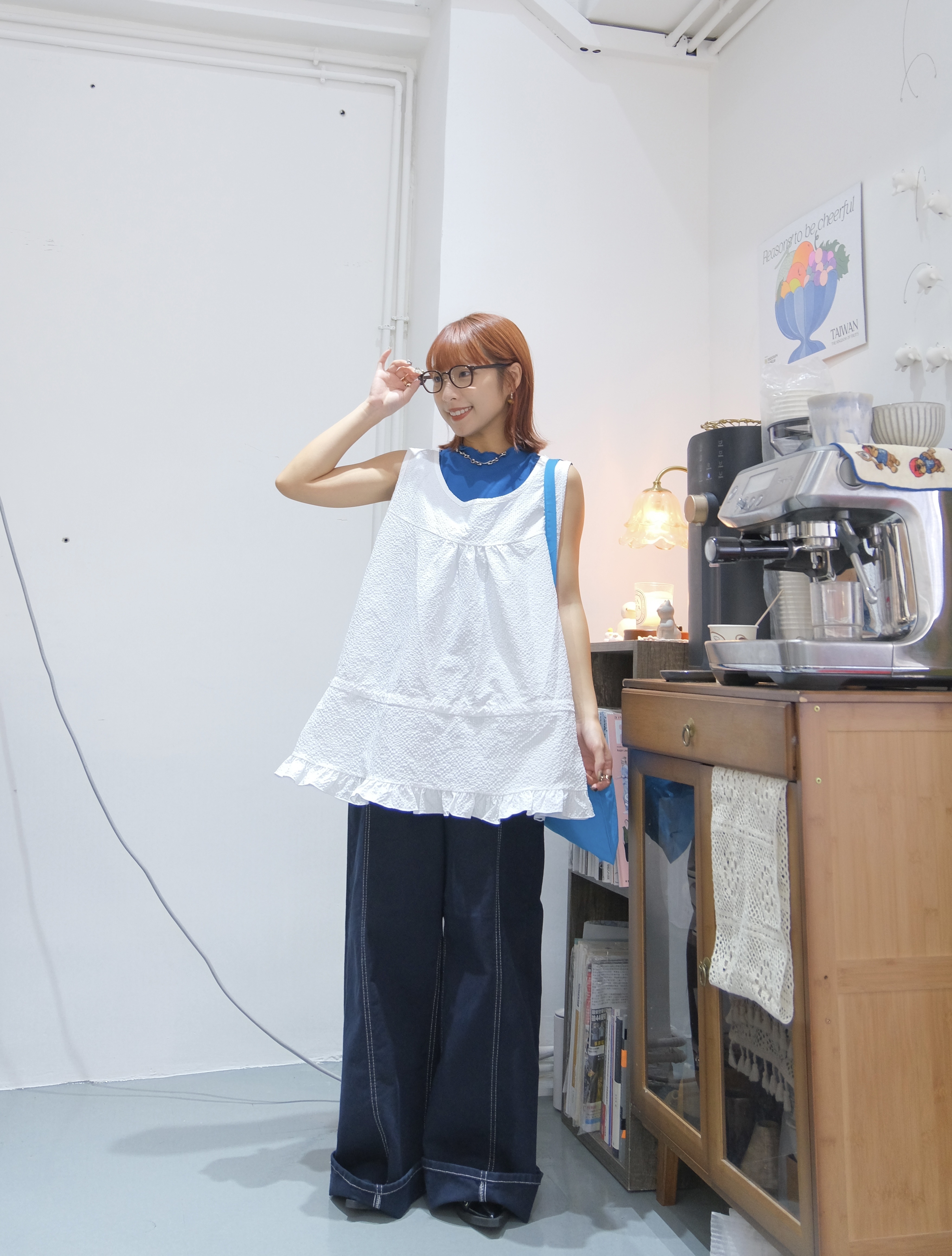 圓領粒粒A cut中長layer