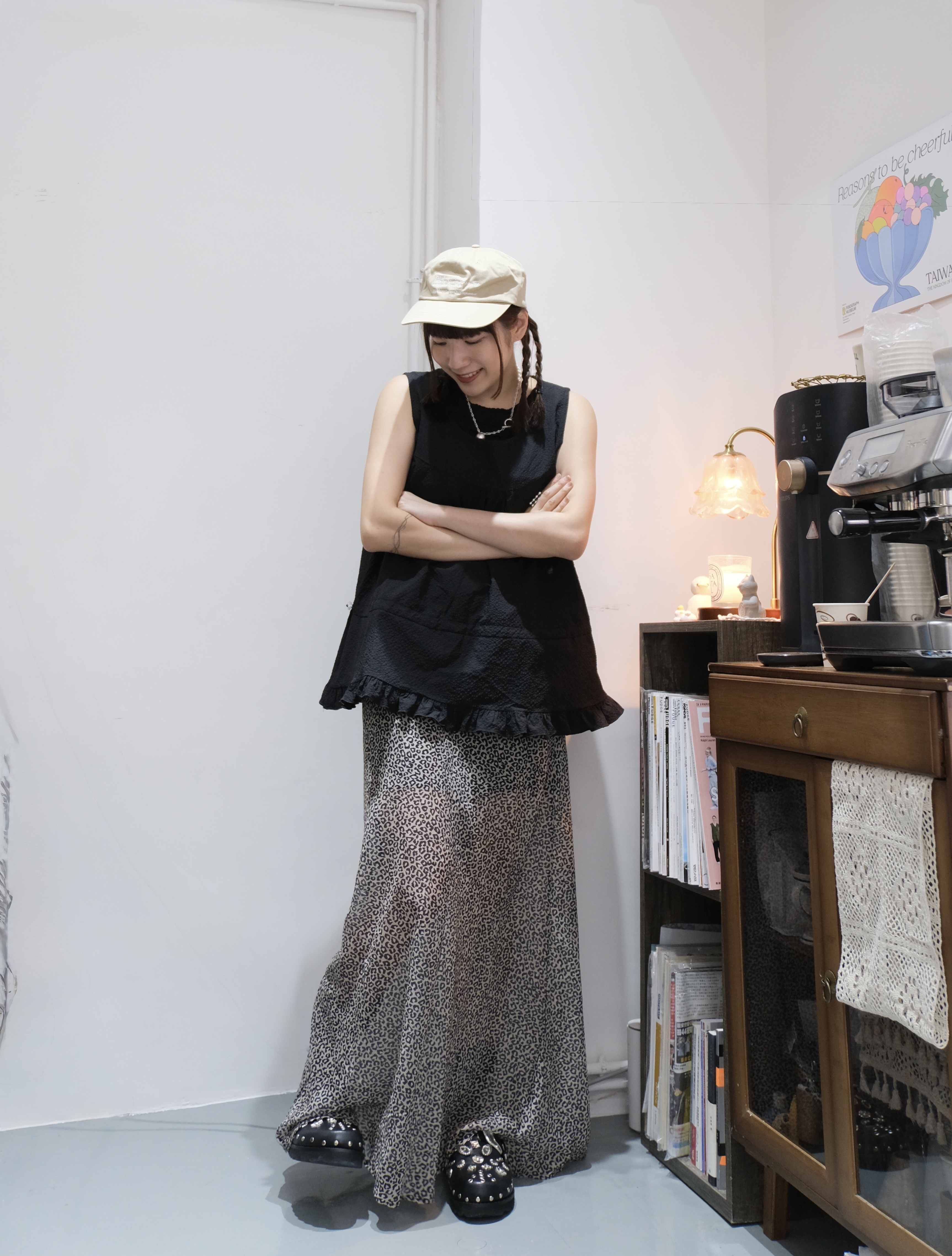 圓領粒粒A cut中長layer