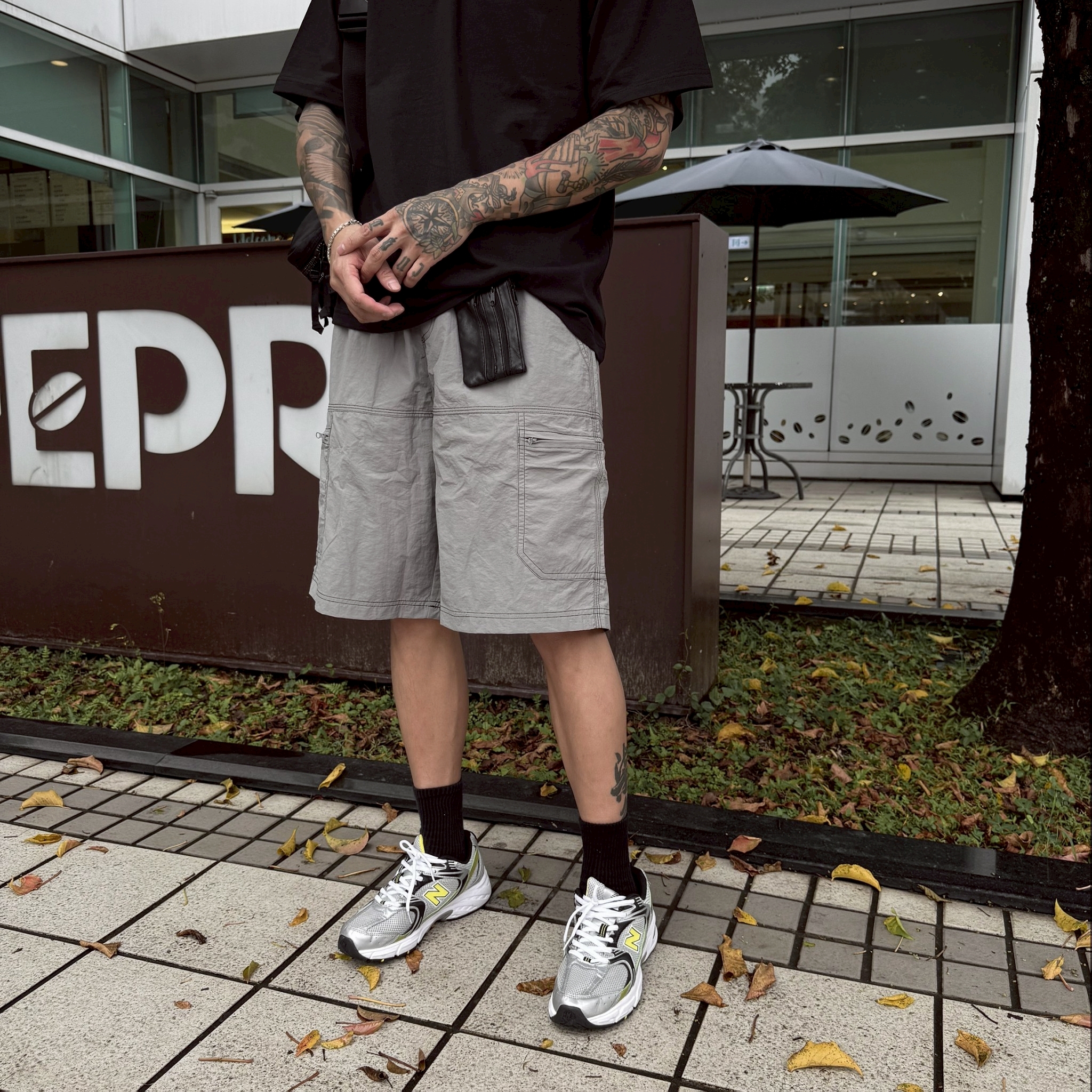 輕機能 多口袋短褲