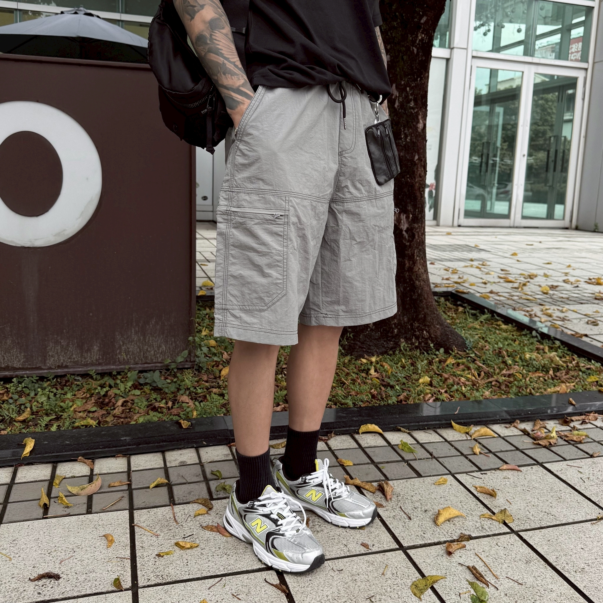 輕機能 多口袋短褲