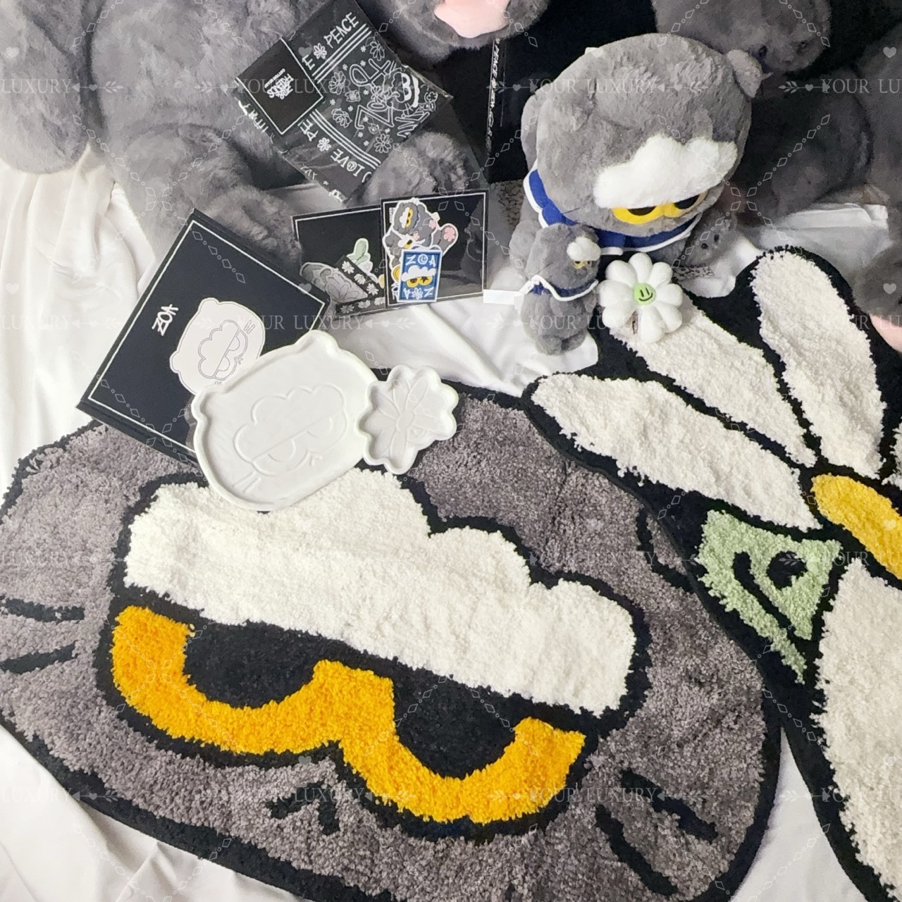 【Luxury】全球限量 zo&friends 快閃店代購 ZOA貓咪鑰匙扣 娃娃 毛毯 盤子 貼紙 布巾 環保袋 權志龍女兒