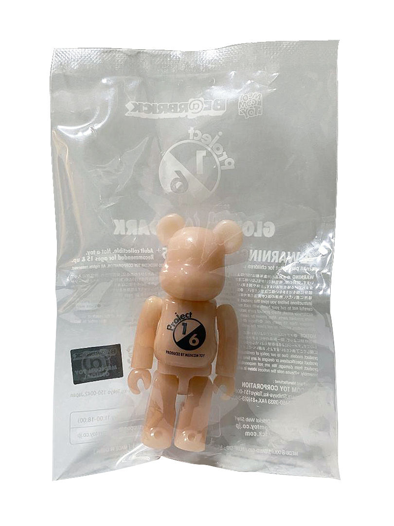 BEARBRICK 蓄光 GID Light Orange Ver. (Project 1/6 Exclusive) 100%