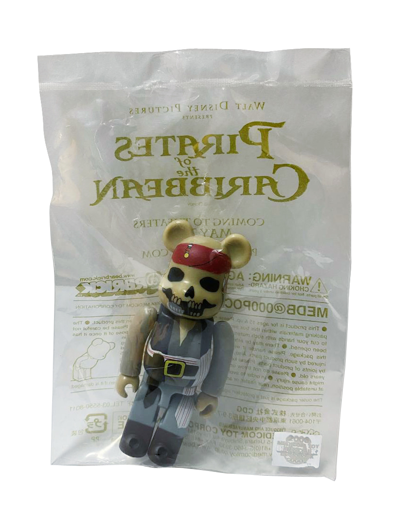 BEARBRICK Pirates of the Caribbean JACK SPARROW 魔盜王 100%