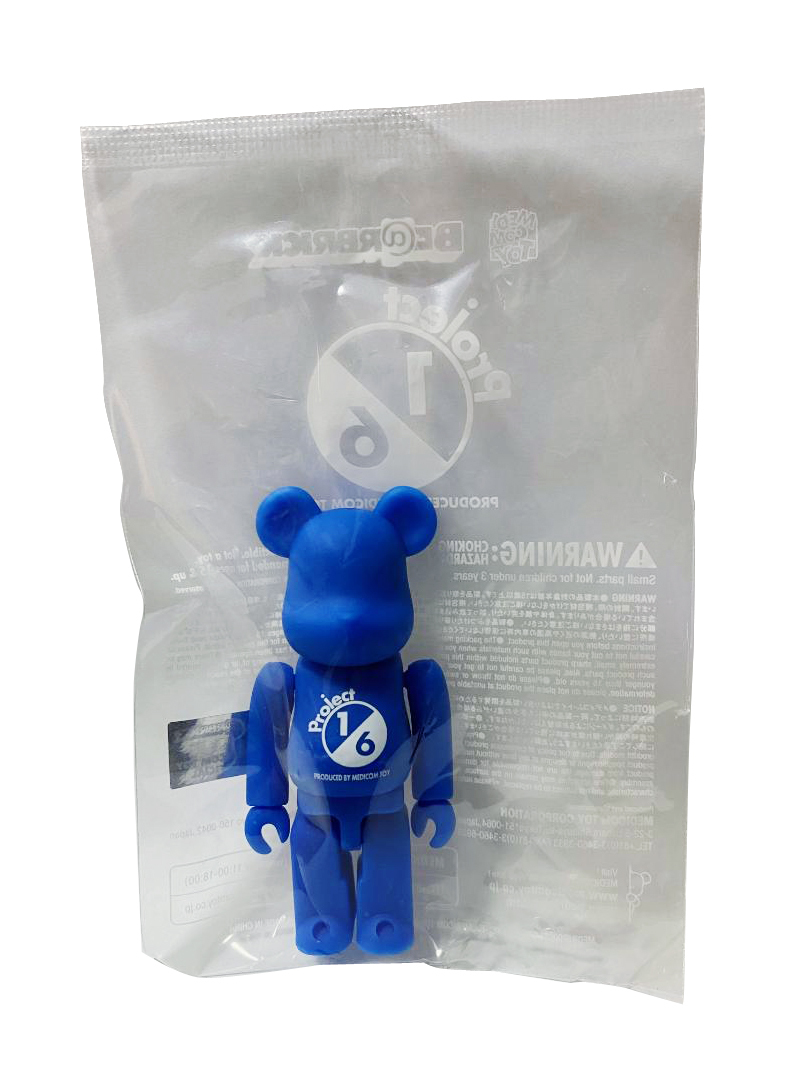 BEARBRICK BLUE RUBBER COATING (Project 1/6 Exclusive) 100%