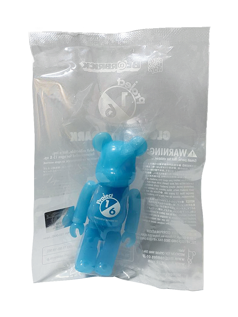 BEARBRICK 蓄光 GID Light Orange Ver. (Project 1/6 Exclusive) 100%