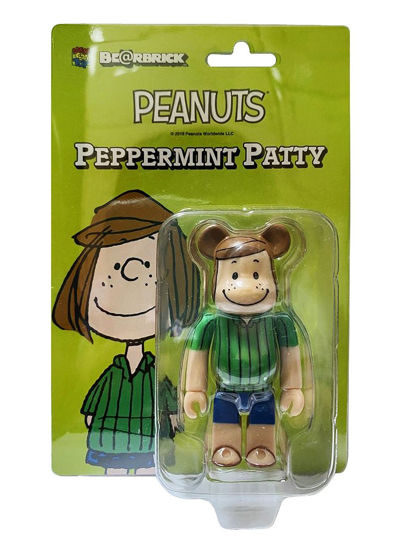BEARBRICK PEANUTS PEPPERMINT PATTY 100％