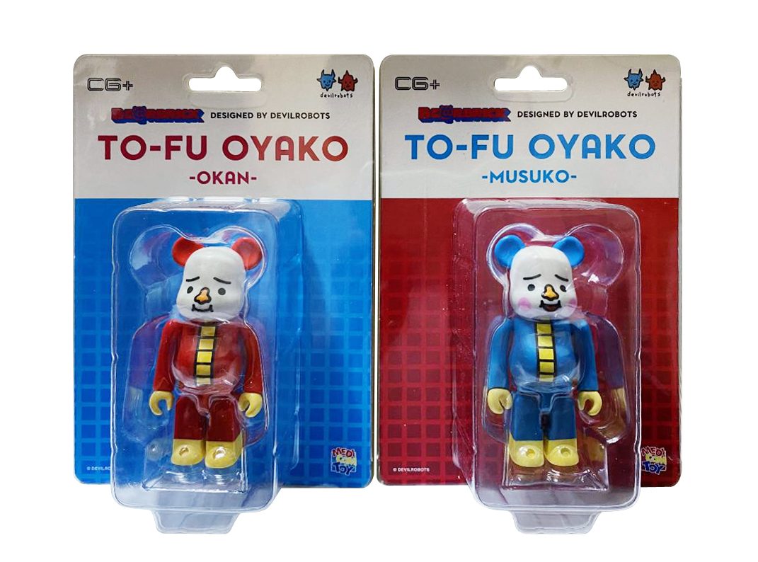 BEARBRICK TOFU OYAKO MUSUKO 100% SET OF 2