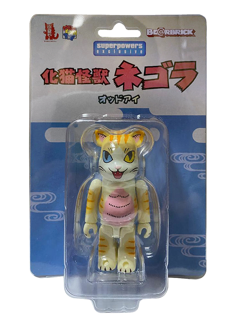 BEARBRICK KONATSUYA NEGORA ODD EYES 小夏貓 化貓怪獸 100%