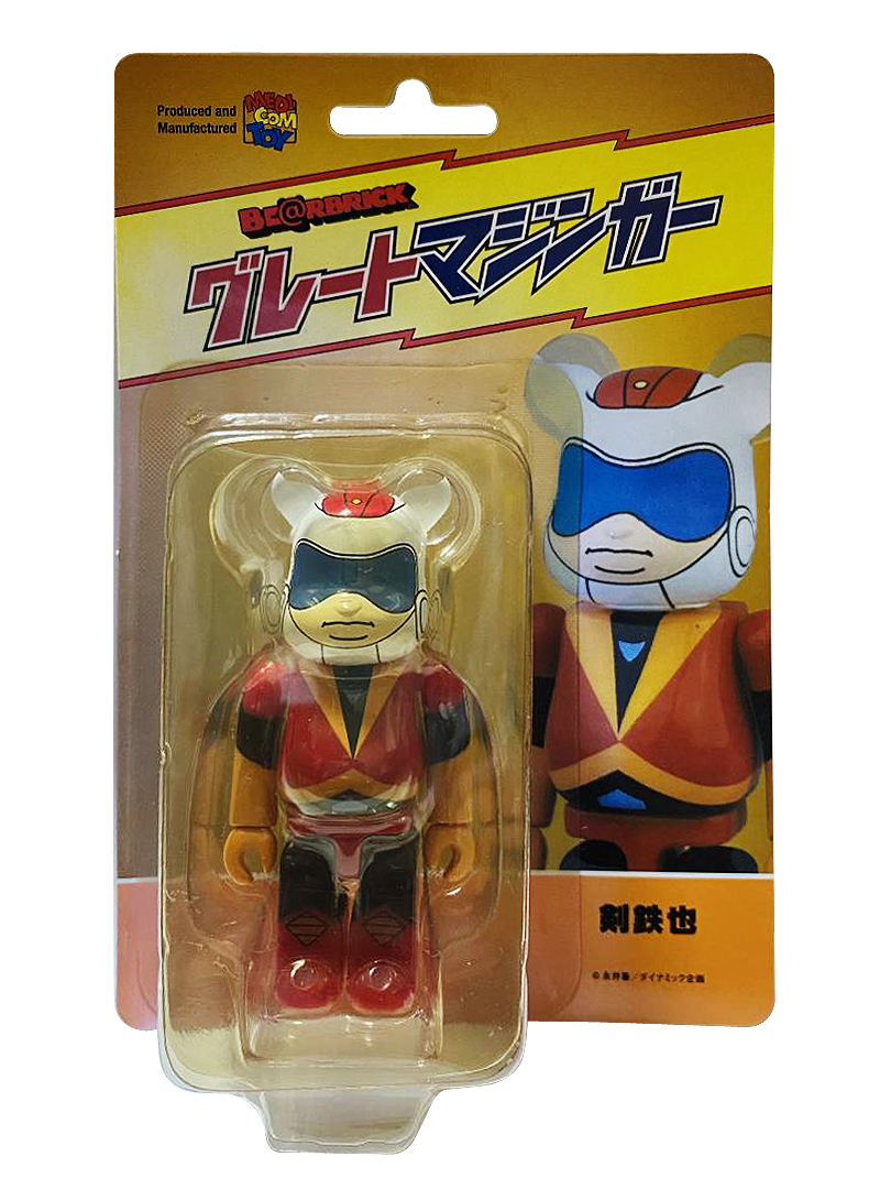 BEARBRICK 剣鉄也 鉄甲萬能俠2號 駕駛員 劍鐵也 100％