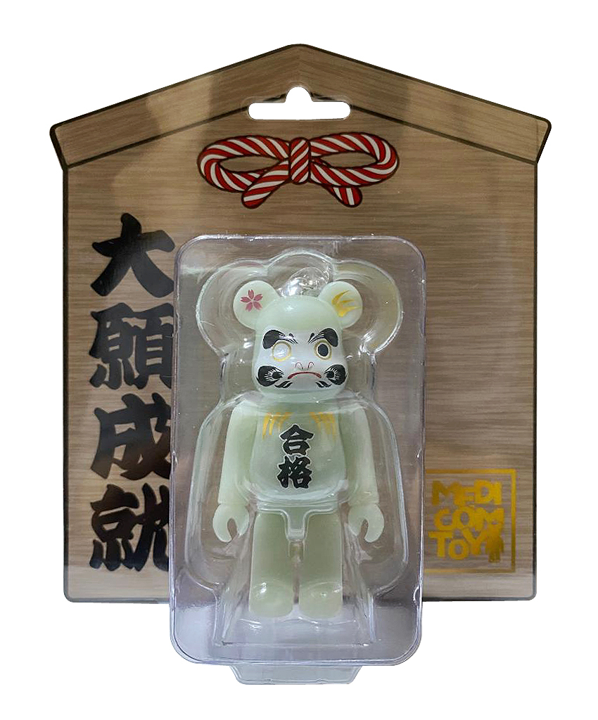 BEARBRICK 達磨 合格 蓄光 GID Green Daruma 夜光綠 合格達磨100％