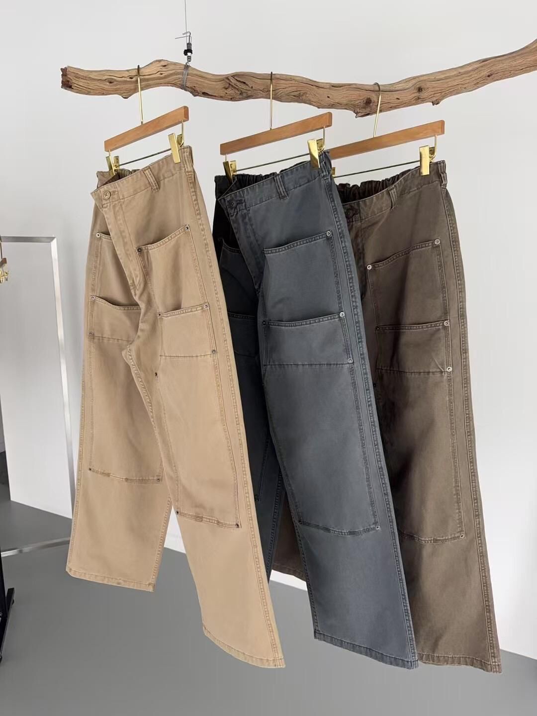 洗水淨色鬆身褲 TAC-0269P