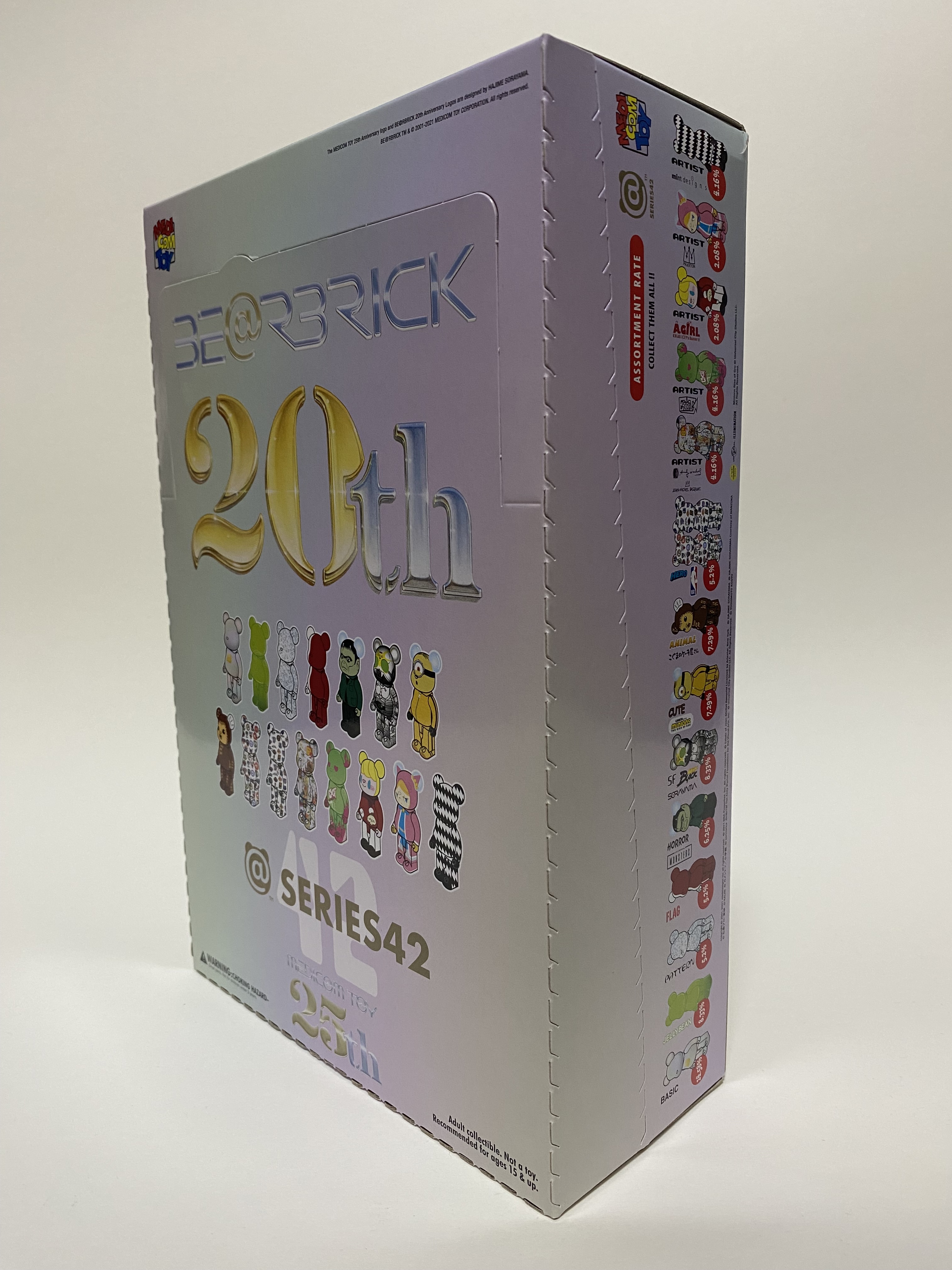 BEARBRICK 100% SERIES 42 ORIGINAL BOX OF 24 PIECES 原盒24盒