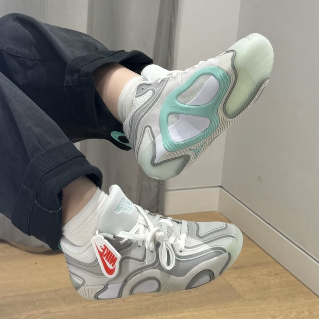 Nike Jordan Tatum 3 PF "Gingham" 淺灰白 蒂芬妮綠 灰綠 緩震 包覆 實戰籃球鞋