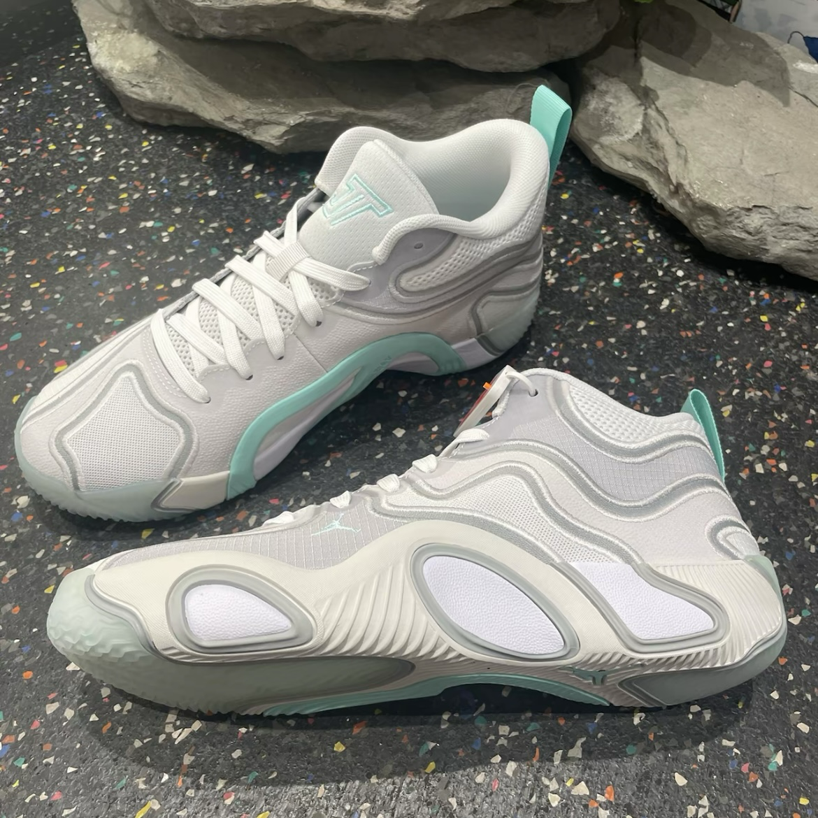 Nike Jordan Tatum 3 PF "Gingham" 淺灰白 蒂芬妮綠 灰綠 緩震 包覆 實戰籃球鞋