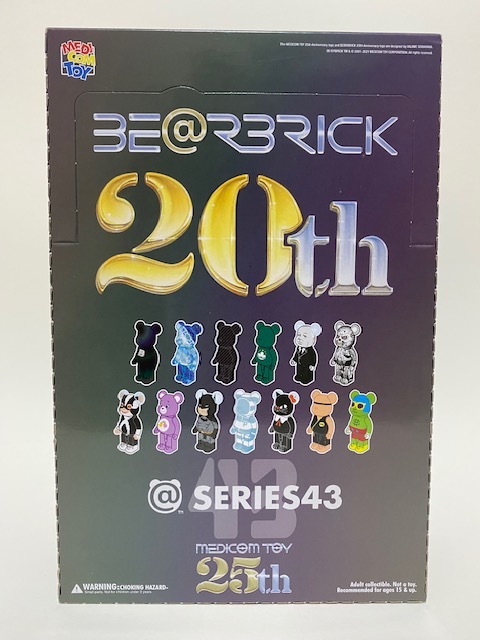 BEARBRICK 100% SERIES 43 ORIGINAL BOX OF 24 PIECES 原盒24個