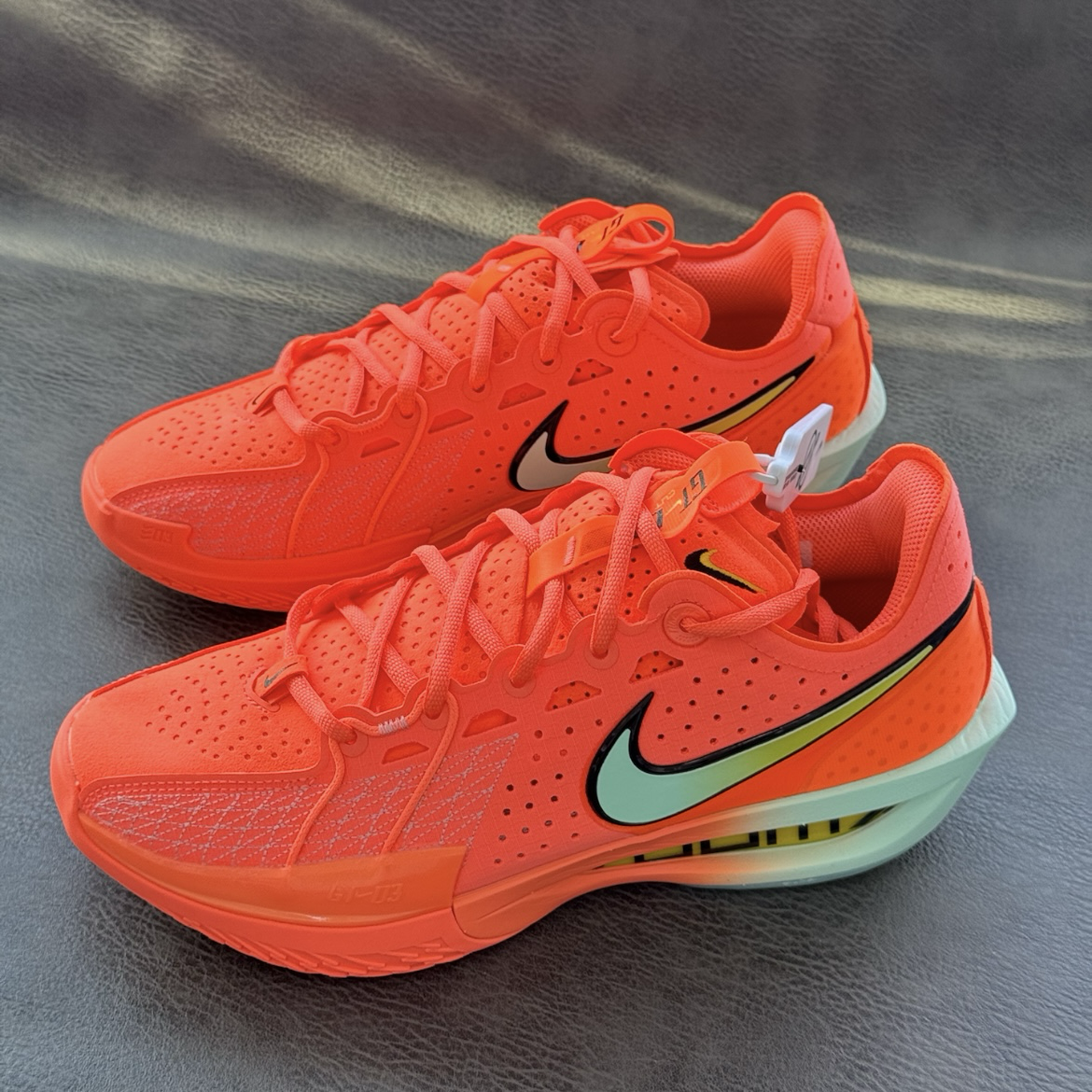 NIKE G.T. CUT 3 EP 珊瑚橘 橘綠 抗扭 漸層 透氣 網布 緩震 實戰籃球鞋