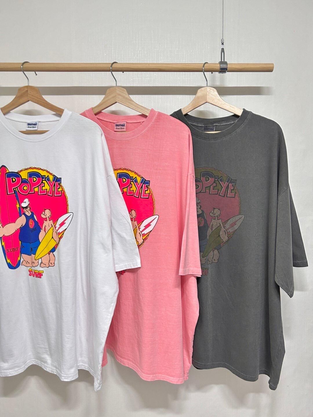 OverSize洗水卡通圖案英文字短袖Tee MB-001T