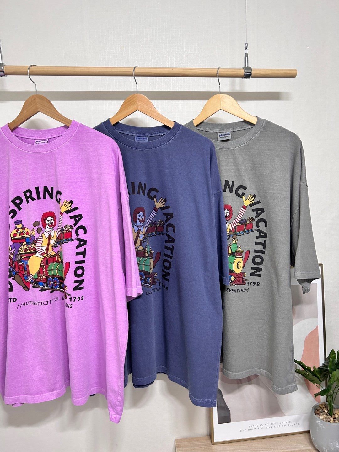 OverSize洗水卡通圖案短袖Tee MB-011T