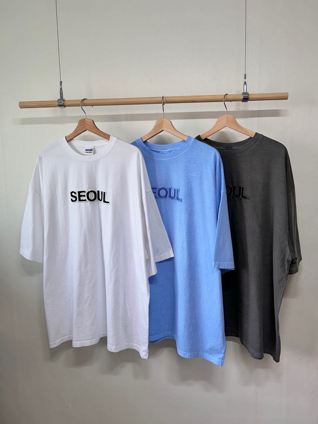 OverSize洗水英文字短袖Tee MB-014T