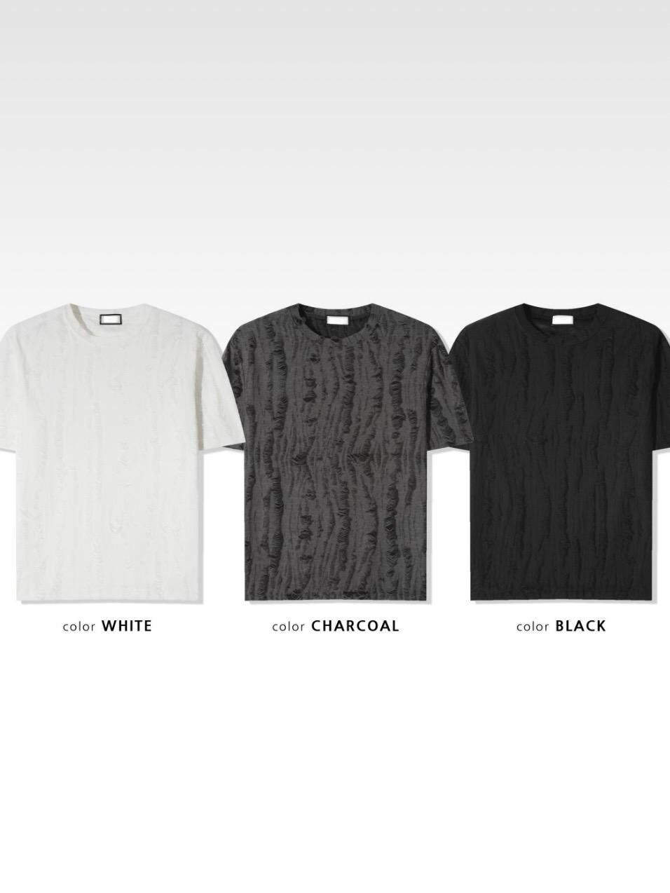 淨色暗紋短袖Tee T5769