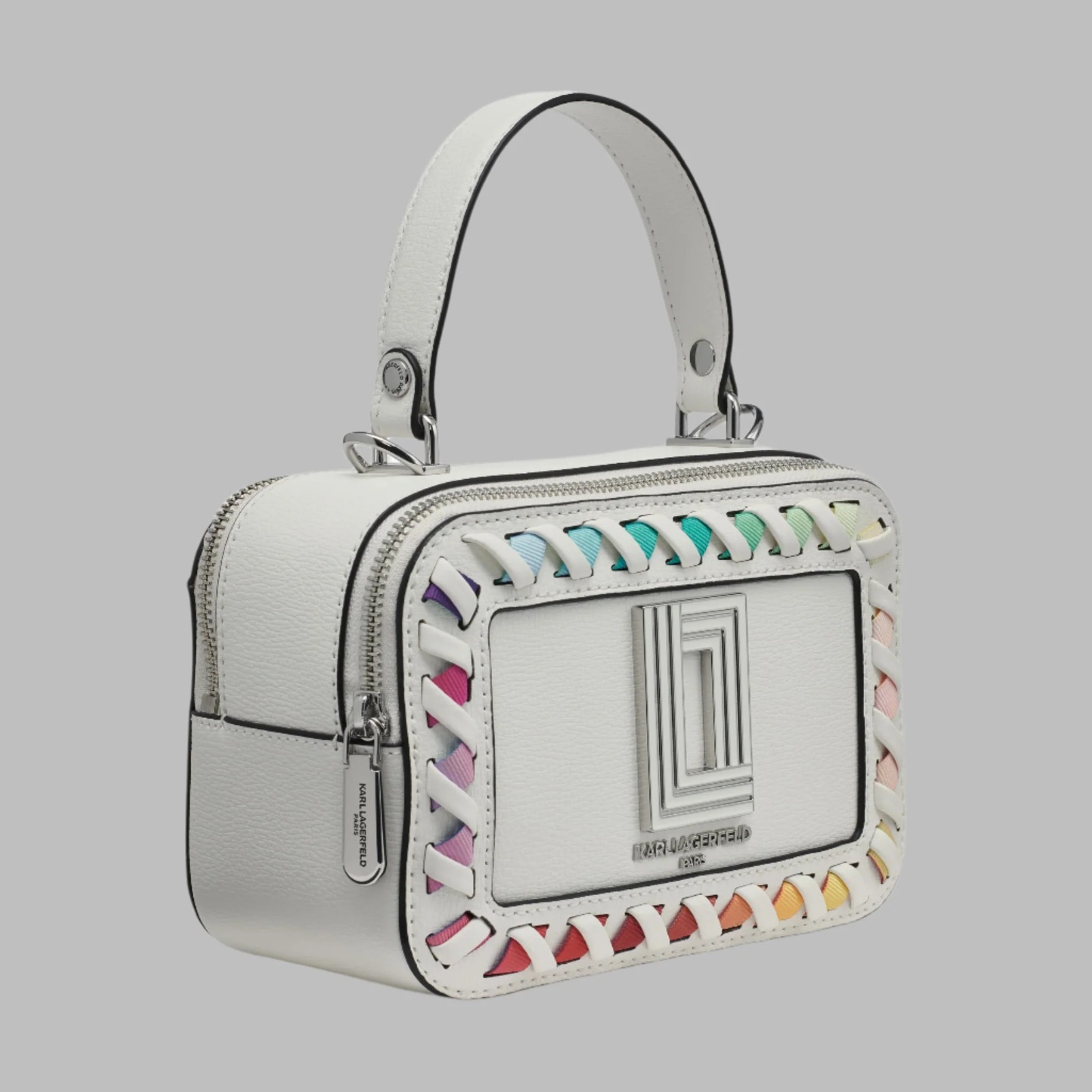 【預購】Karl Lagerfeld Paris  G081169 彩虹縫線相機包