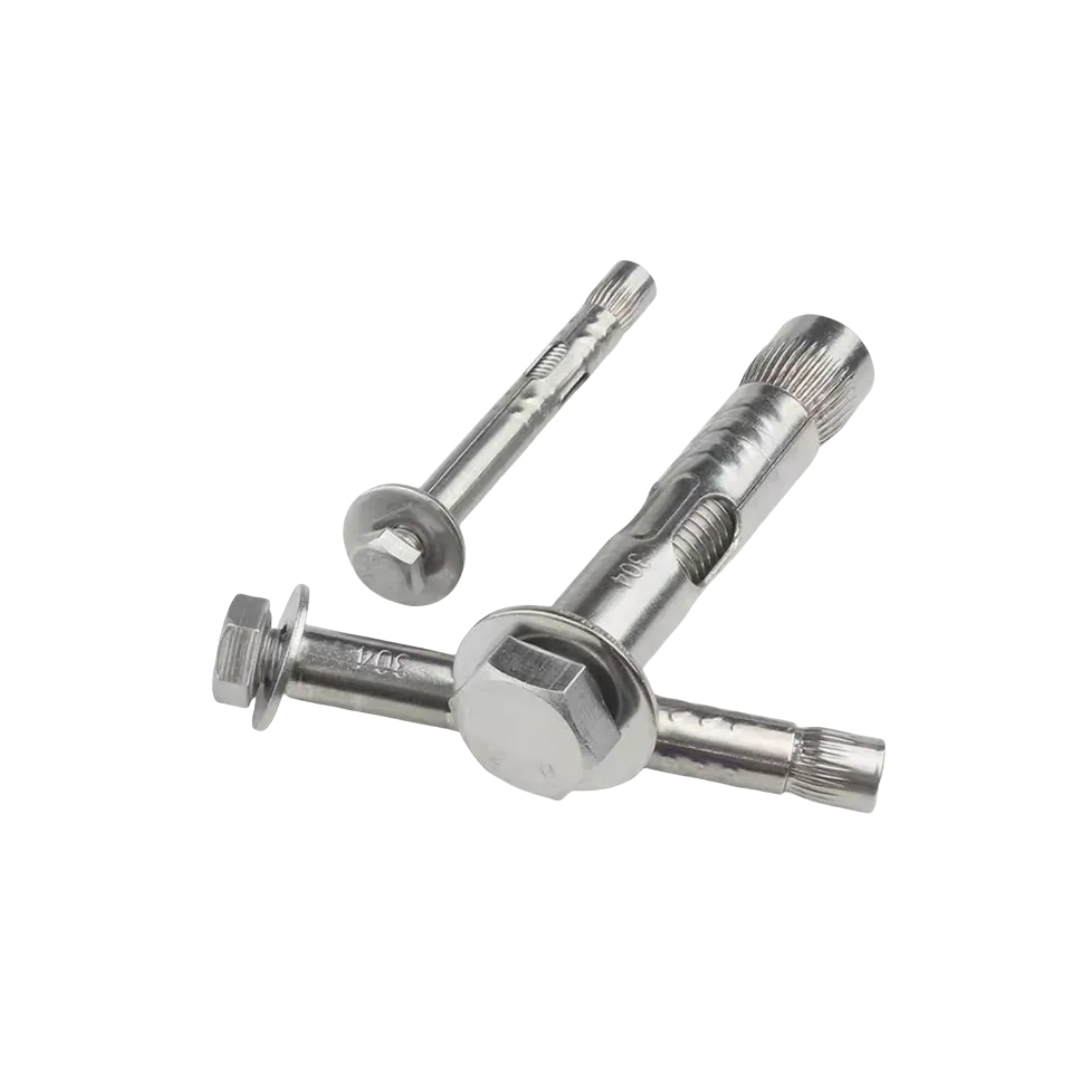 GS025  304 不鏽鋼六角頭錐母拉爆